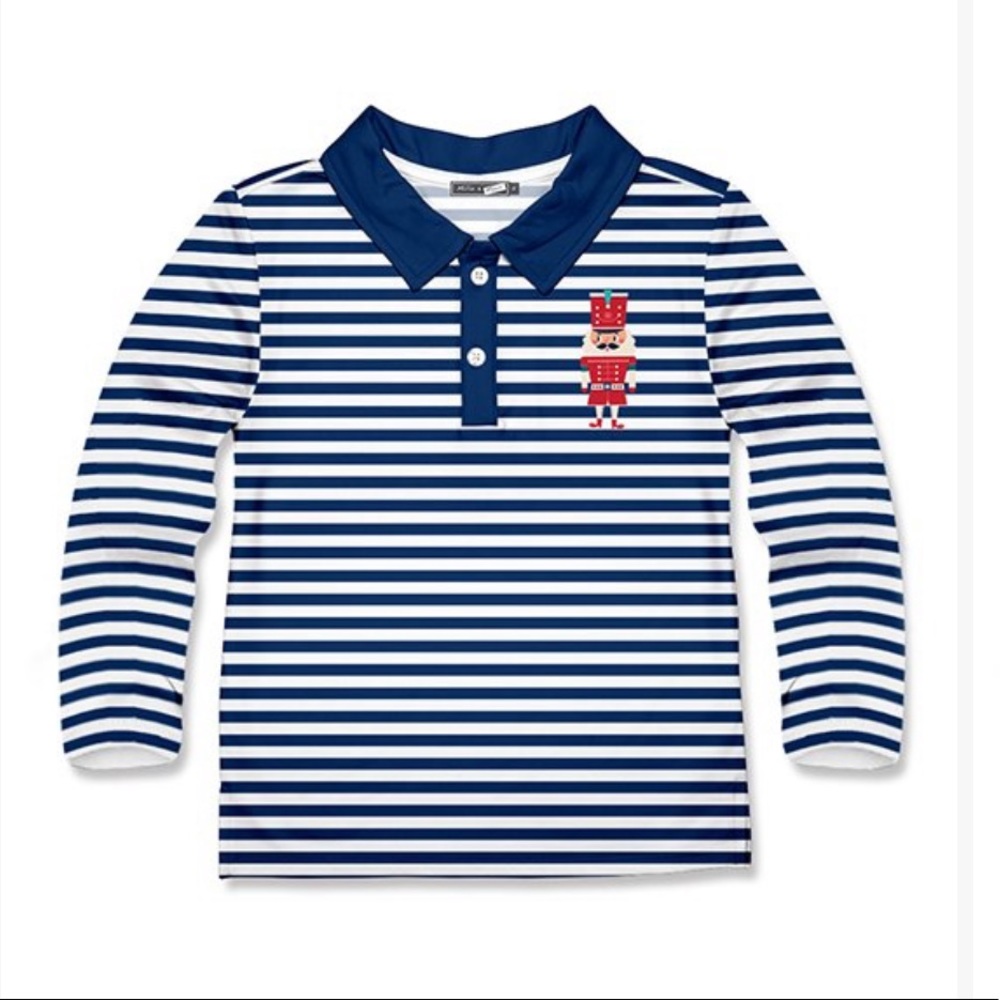Millie & Maxx Nutcracker long sleeve polo Sz 6